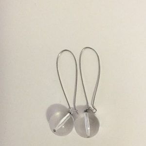 Lucite drop earrings
